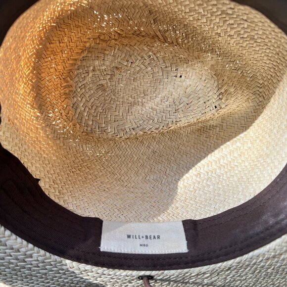 Will & Bear Rider Bone | White Palm Straw Hat - Picture 4 of 8